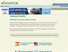 Tablet Screenshot of compras.innatia.com